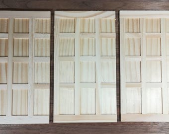 Dollhouse Wall Panels Tudor Style Wood Paneling x3 1:12 Scale Miniature