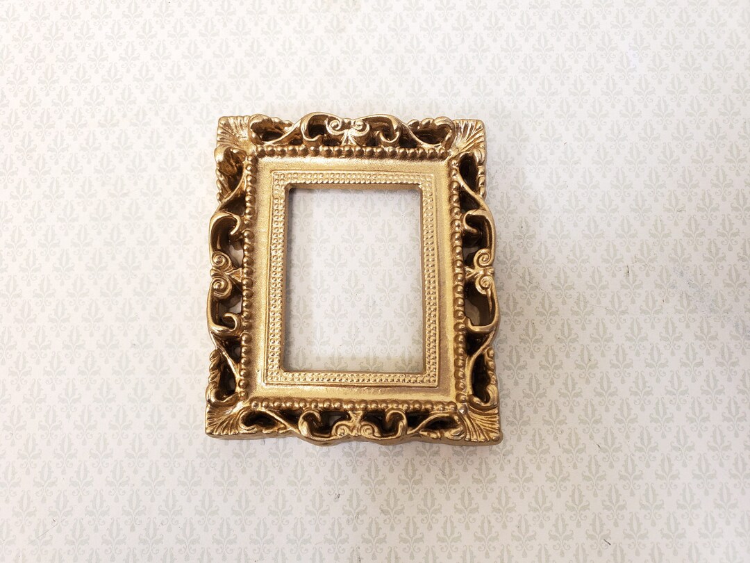 Miniature Picture Frame Large Fancy Gold for Painting for Etsy