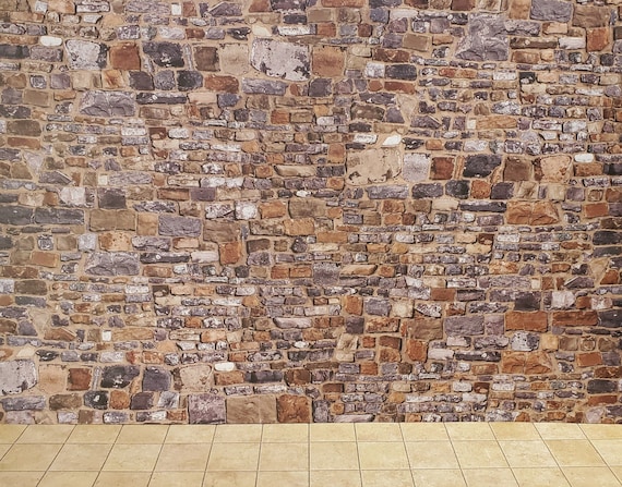 dollhouse stone wall