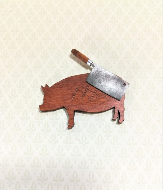 Dollhouse Miniature Unfinished Metal Pig