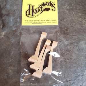 Puppenhaus Miniatur Cabriole Beine Mittelgroß für Möbel Set von 4 Stück 3 1/2"