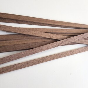 Walnut Wood Strips X10 1/8 X 1/4 X 6 Long Crafts Models Miniatures