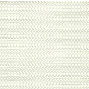 Dollhouse Miniature Wallpaper Brodnax Damask Cream Pale Green & Cream 1:12 Scale