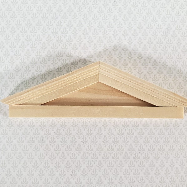 Miniature Window or Door Pediment Wood 1:12 Scale Dollhouse Colonial or Victorian
