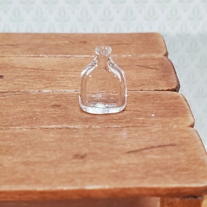 Miniatur Tiny Flask Flasche Klarglas Maßstab 1:12 Puppenhaus Dekoration