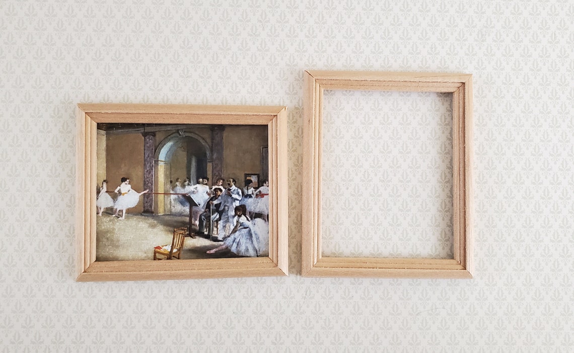 Dollhouse Miniature Picture Frame Large for Painting X2 Etsy