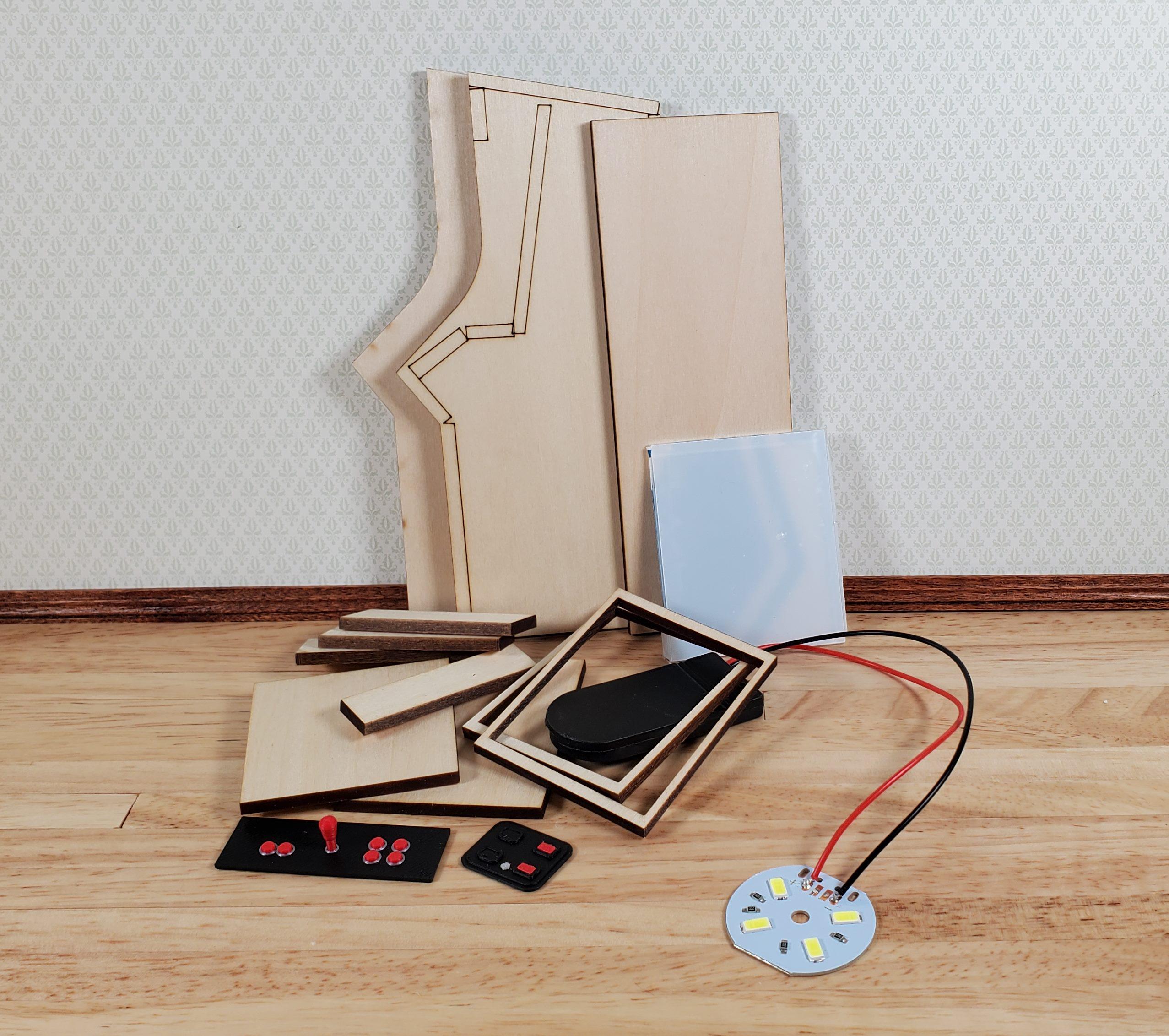 Miniature Arcade Machine DIY KIT Wood 5 1/4