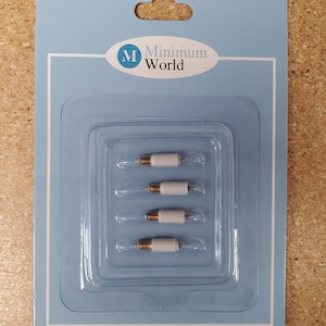 Dollhouse Candle Stick Bulbs 12 Volt 4 piece Miniature Replacement Lights