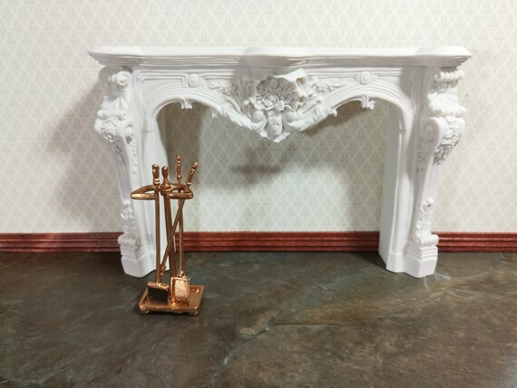 Dollhouse Miniature Fireplace Accessory Set Shovel Broom Poker Etsy