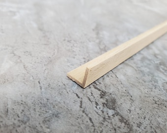 Dollhouse Corner Trim Molding 3/8" x 3/8" x 18" long Miniatures Houseworks 7045