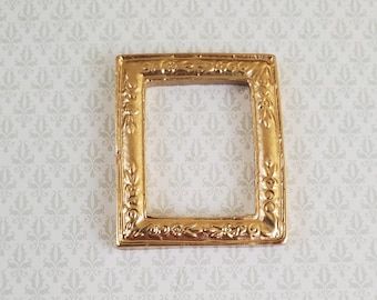 DOLLHOUSE 1:12 in Elegant Gold Frame #6 Miniature Falcon Dollhouse Picture 