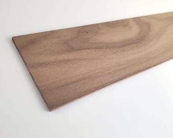 Walnut Wood Sheet Plank 3/32" x 3" x 12" long Woodworking Kiln Dried Sanded