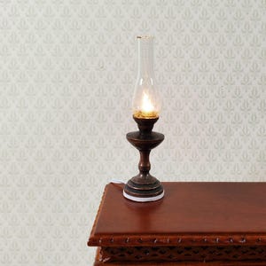 Puppenhaus Lampe Bronze Finish 12 Volt mit Stecker 1:12 Laterne