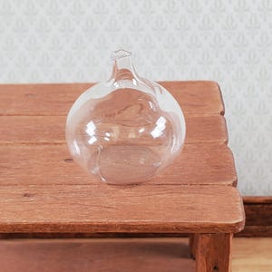 Puppenhaus Carboy oder Demijohn Klarglas Flasche Rundboden 1:12 Miniatur