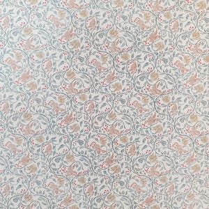 Dollhouse HALF SCALE Wallpaper 3 Sheets "Birds & Berries" 1:24 Scale Victorian or Art Nouveau