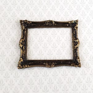 Dollhouse Miniature Picture Frame Metal Antique Bronze for Paintings 1:12 Scale