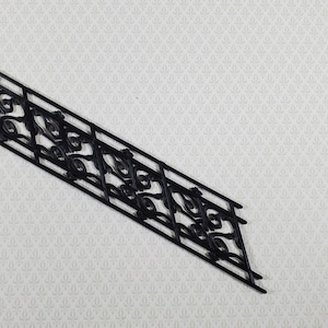 Dollhouse Stair Railing Angled Victorian or Georgian Style 1:12 Scale Miniature