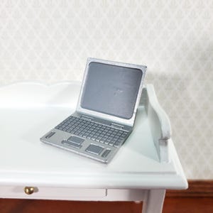 Dollhouse Modern Laptop Computer Metal 1:12 Scale Miniature