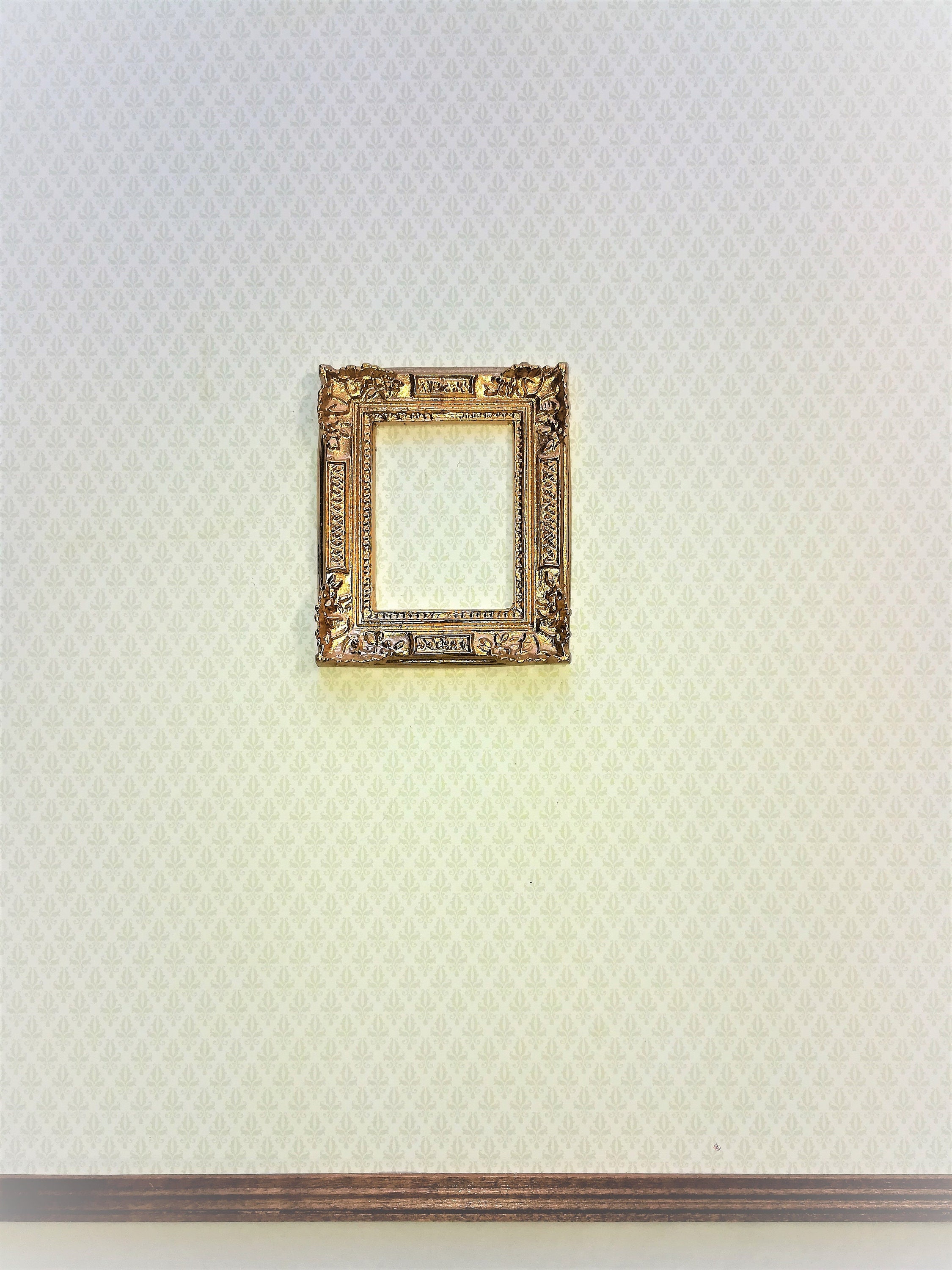 Dollhouse Miniature Picture Frame Large Fancy Gold for Etsy