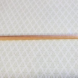 Dollhouse Miniatures Chair Rail or Trim Molding 3/16" wide x 18" long 1:12 Scale image 2