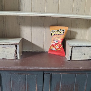 Dollhouse Cheetos Crunchy Snack Bag 1:12 Scale Miniature Food Groceries Kitchen