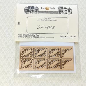 Dollhouse Miniature Stair Tread Trim Victorian Style 1:12 Scale Decoration