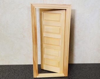 Dollhouse Door 5 Panel Traditional Interior 1:12 Scale Miniature Houseworks 6021