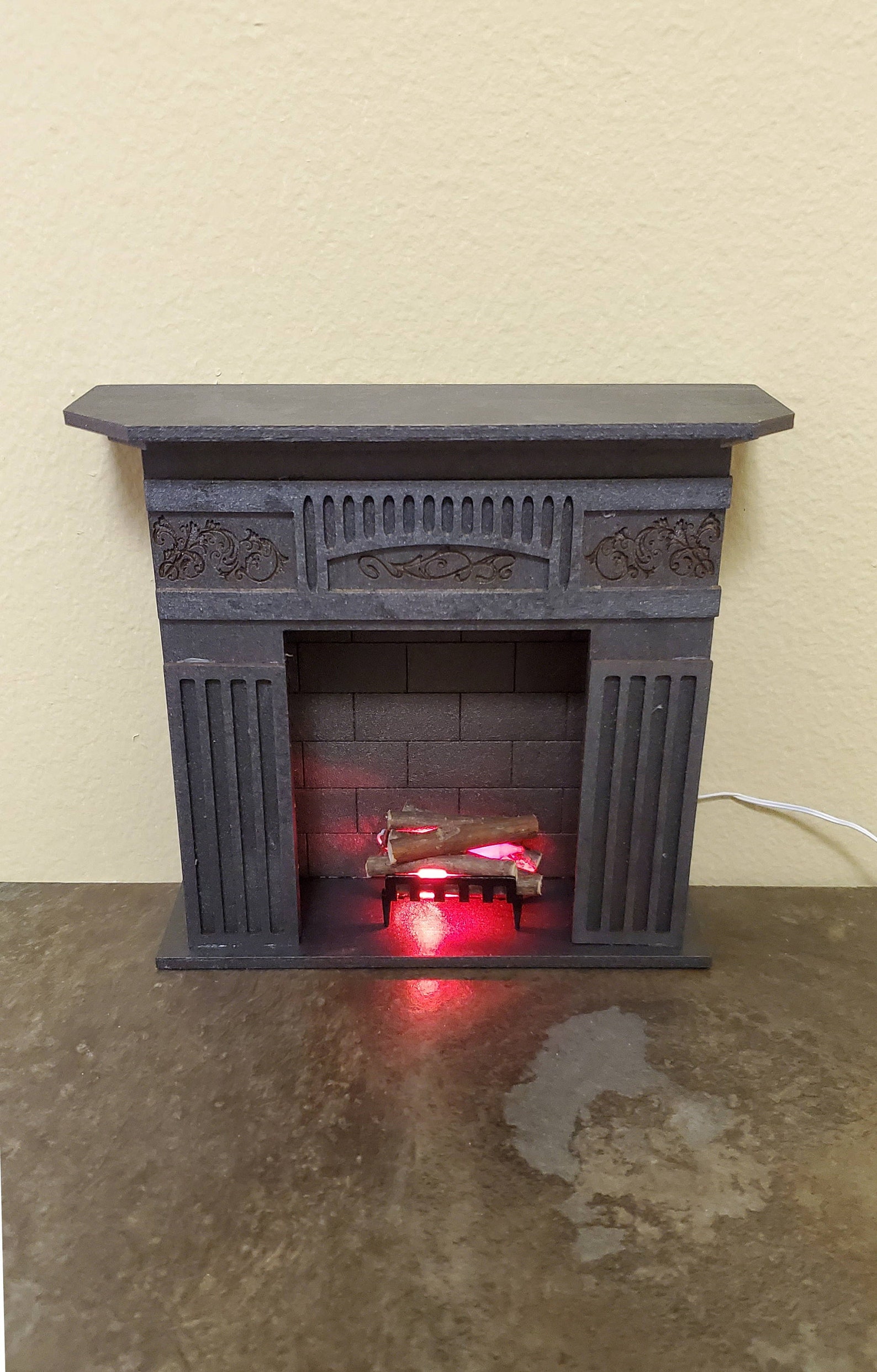 Dollhouse Miniature Flickering Fireplace Place Bulbs 12 Volt Etsy