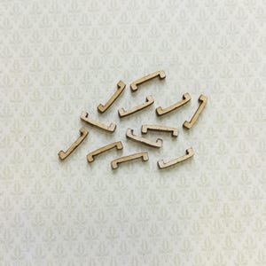 ドールハウス ミニチュア 引き出し取っ手 木製 12個入り 1:12スケール 1/2インチ ハンドメイド