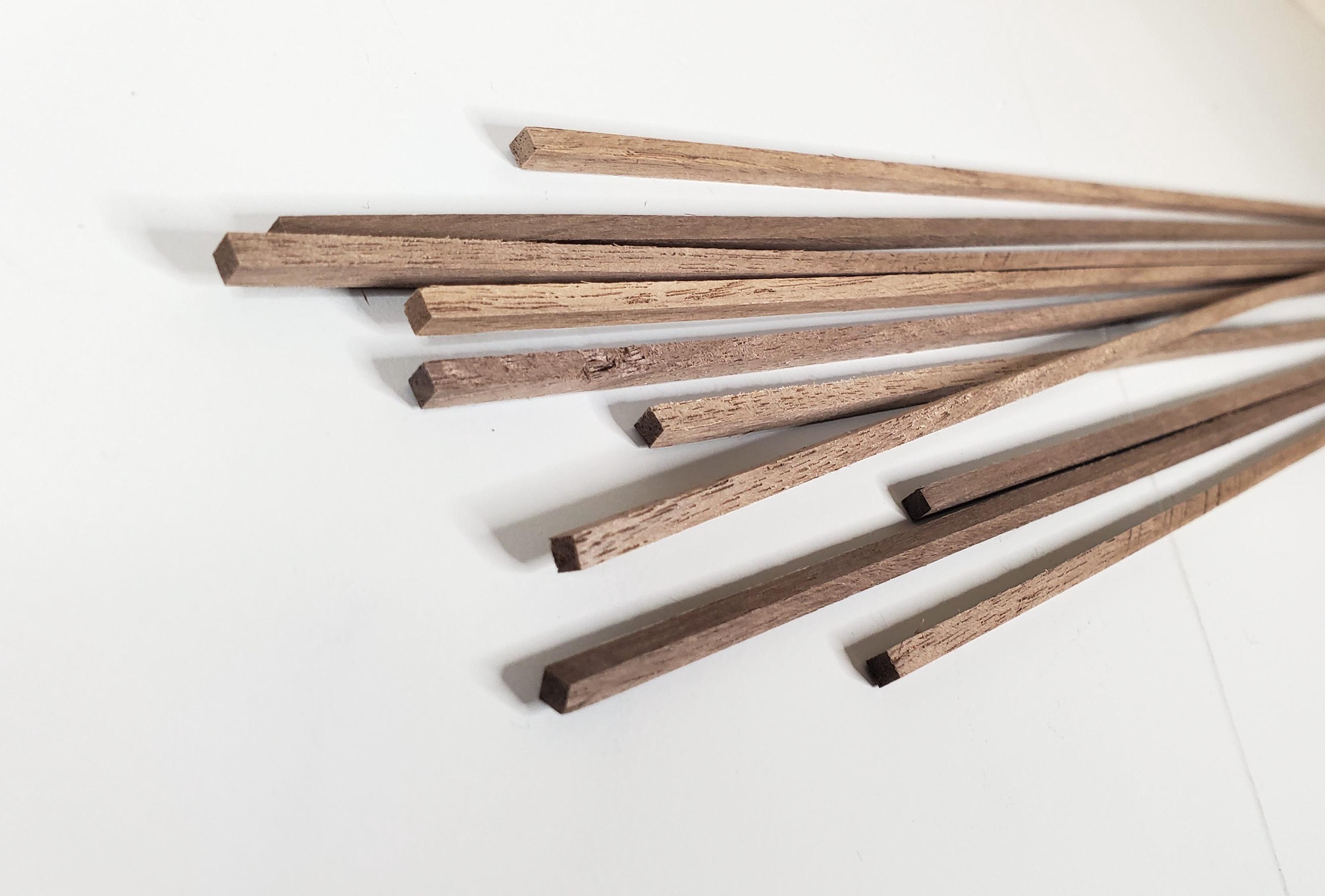 Walnut Posts Walnut Wood Square Strips Posts X10 1/8