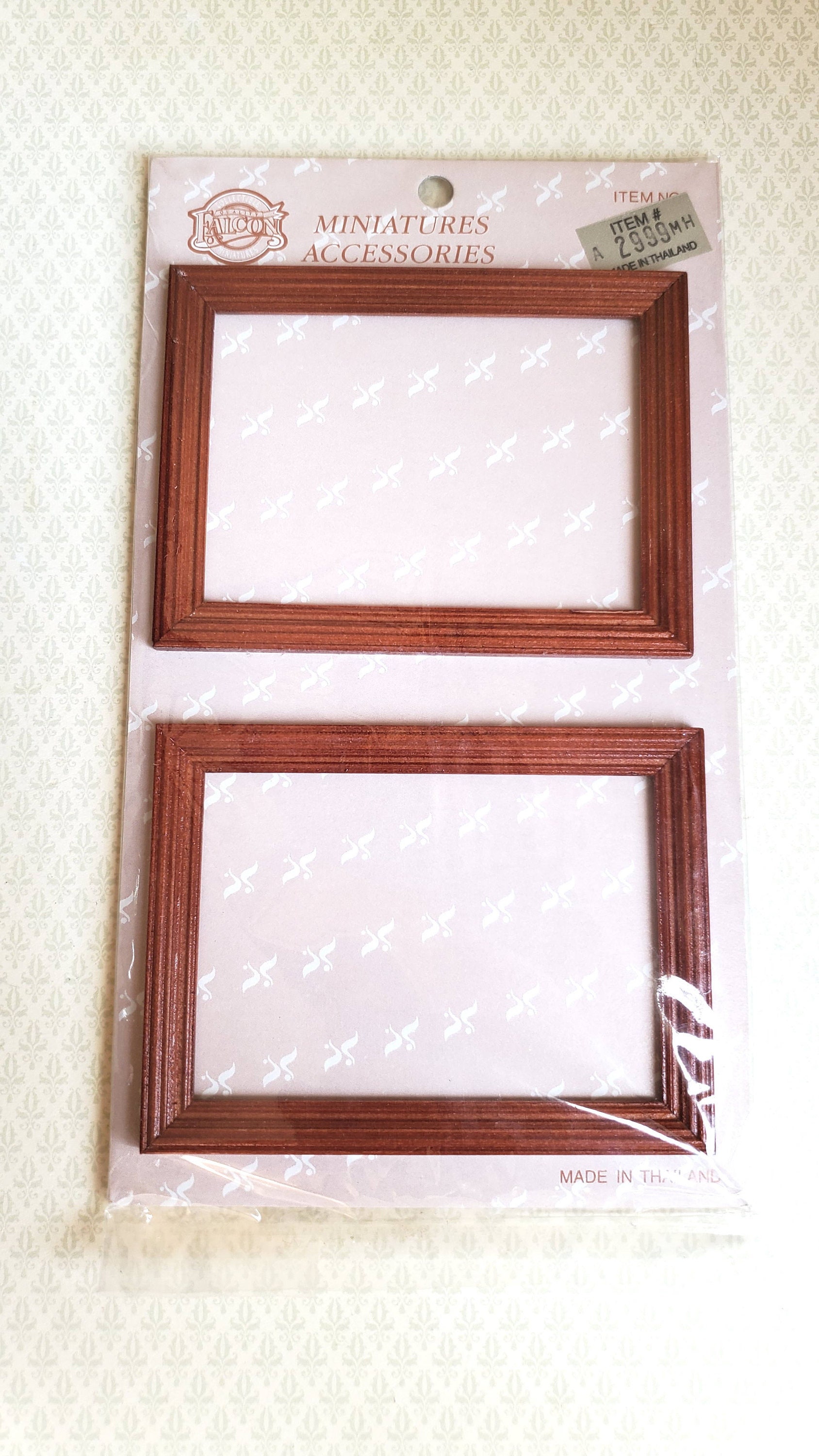 Dollhouse Miniature Picture Frame Large Mahogany for Painting Etsy