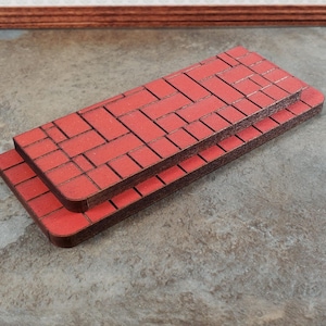 Dollhouse &quot;Brick&quot; Steps Exterior Double 2 pieces 1:12 Scale Miniature #551DBL