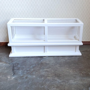 Dollhouse Display Counter for Bakery Store or Shop White 1:12 Scale Miniature Furniture