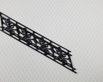 Dollhouse Stair Railing Angled Victorian or Georgian Style 1:12 Scale Miniature