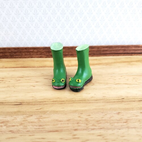 Dollhouse Frog Rain Boots Froggy 