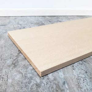 Solid Basswood Wood Slat Plank 1/4&quot; x 4&quot; x 12&quot; long Sanded Kiln Dried