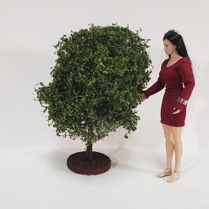 Miniature Tree or Shrub Bush Green Model Railroad Train or Scale Model Scenery Garden image 4