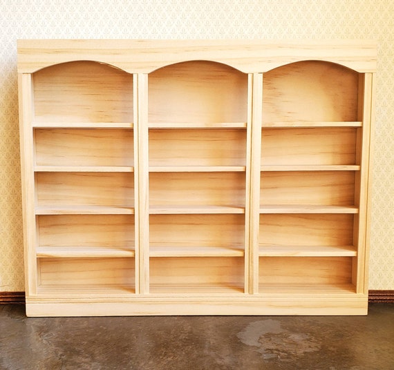 Dollhouse 1:12 Scale Miniature Storage Rack Bookshelf Cabinet
