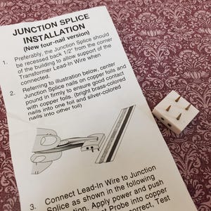 Dollhouse Junction Splice for Copper Tape Wire 4 Prong by Cir-Kit Concepts CK1007