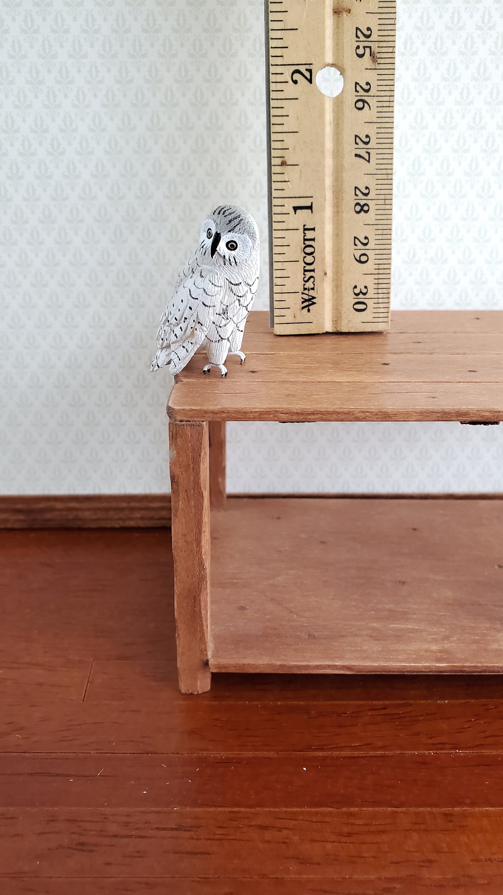 1:12 Scale Ceramic Barn Owl Tumdee Dolls House Miniature Garden Bird Accessory C 