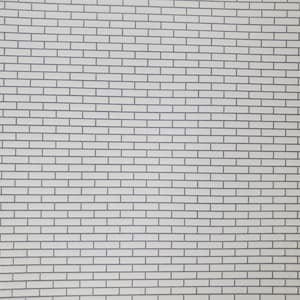 Dollhouse Subway Tile Metro Wall Tile Small White Embossed Glossy Paper World & Model