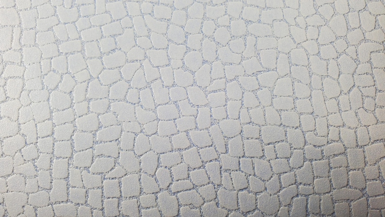 Miniature Cobblestone Path Pavement Sheet Blue Gray Tint Embossed Stone Floor image 3