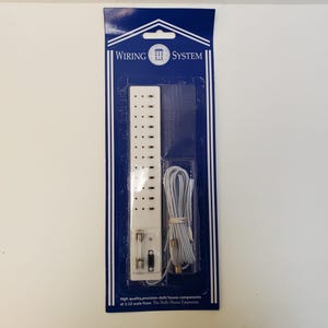 Dollhouse Power Strip with On/Off Switches 12 Plugs Wiring System for Plug In Lights