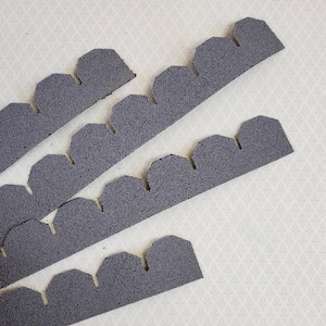 Dollhouse Miniature Asphalt Shingles Dark Gray Hexagon 1:12 Scale #4010H 144-157 Sq Inches