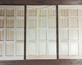Dollhouse Wall Panels Tudor Style Wood Paneling x3 1:12 Scale Miniature