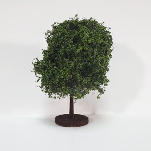 Miniature Tree or Shrub Bush Green Model Railroad Train or Scale Model Scenery Garden image 2