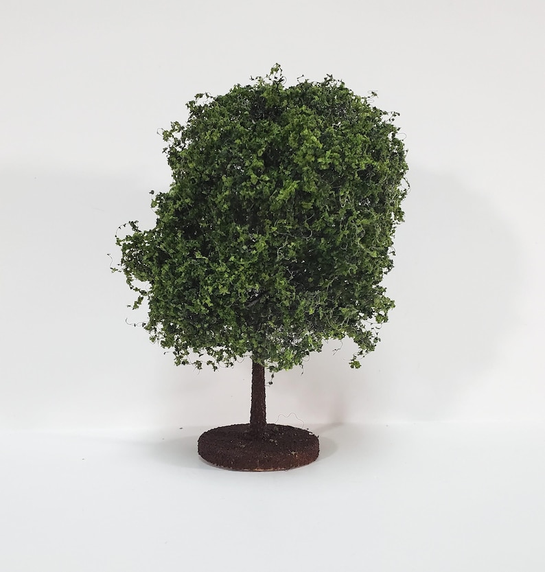 Miniature Tree or Shrub Bush Green Model Railroad Train or Scale Model Scenery Garden image 2