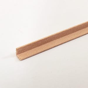 Tiny Corner Angle Trim Molding 3/16" x 3/16" x 18" long NE506 Scale Model Building