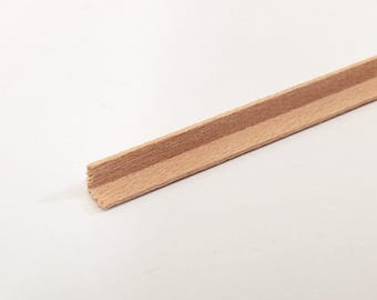 Tiny Corner Angle Trim Molding 3/16" x 3/16" x 18" long NE506 Scale Model Building