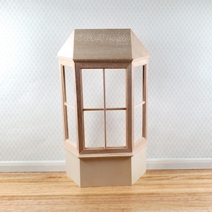 Dollhouse Bay Window Tall 1:12 Scale Miniature Floor to Ceiling DIY
